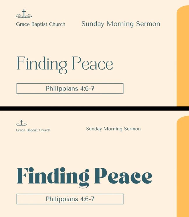A simple graphic for a sermon slide.