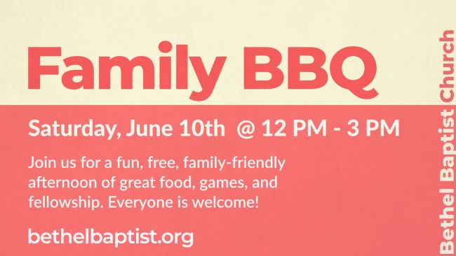 Montserrat ExtraBold and Lato A fun, vibrant graphic. The headline Family BBQ is in the bold, friendly Montserrat. The details are in easy-to-read Lato.